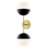 Renee Two Light Wall Sconce in Aged Brass/Black (428|H344102AAGBBK)