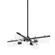 Ariel Four Light Chandelier in Soft Black (428|H326804SBK)
