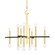 Colette 16 Light Chandelier in Aged Brass/Black (428|H296816AGBBK)