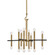 Colette 16 Light Chandelier in Aged Brass/Black (428|H296816AGBBK)