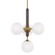 Brielle Four Light Chandelier in Aged Brass (428|H289804AGB)