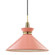 Kiki One Light Pendant in Aged Brass/Pink (428|H251701LAGBPK)