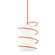 Carly One Light Pendant in Pink (428|H237701SPK)