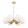 Paige Six Light Chandelier in Aged Brass (428|H193806AGB)
