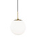 Paige One Light Pendant in Aged Brass (428|H193701LAGB)