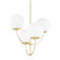 Carrie Four Light Chandelier in Aged Brass (428|H160804AGB)