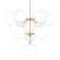 Ashleigh LED Chandelier in Aged Brass (428|H122810AGB)