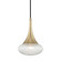 Bella One Light Pendant in Aged Brass (428|H114701CAGB)