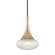 Bella One Light Pendant in Aged Brass (428|H114701CAGB)