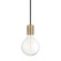 Ava One Light Pendant in Aged Brass (428|H109701AGB)