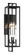 Knoll Road Four Light Outdoor Wall Mount in Coal (7|7333166A)