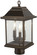 Mariner's Pointe Three Light Outdoor Post Mount in Oil Rubbed Bronze w/Gold Highlights (7|72636143C)