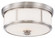Three Light Flush Mount in Brushed Nickel (7|636884)