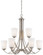 Overland Park Nine Light Chandelier in Brushed Nickel (7|496984)