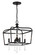 Laurel Estate Four Light Foyer/Semi Flush in Coal (7|444766A)