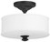 Harbour Point Two Light Semi Flush Mount in Coal (7|417266A)