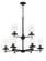 Haisley Nine Light Chandelier in Coal (7|409966A)