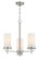 Haisley Three Light Chandelier in Brushed Nickel (7|409684)