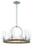 Country Estates Six Light Chandelier in Sun Faded Wood W/Brushed Nicke (7|4015280)