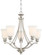 Audrey'S Point Five Light Chandelier in Polished Nickel (7|3295613)