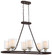 Studio 5 Five Light Island Pendant in Painted Bronze w/Natural Brushed Brass (7|3076416)