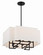 Upham Estates Eight Light Pendant in Coal w/Polished Nickel (7|2958572)