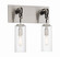 Pullman Junction Two Light Bath in Coal w/Brushed Nickel (7|2892691)