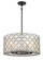 Sheer Elegance Four Light Convertible Pendant in Coal (7|286466A)