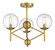 Auresa Three Light Semi Flush Mount in Soft Brass (7|2799695)