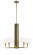 Chelsea by Robin Baron Five Light Chandelier in Soft Brass (7|2785695)