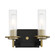 Baldwin Park Two Light Bath in Coal And Soft Brass (7|2542726)