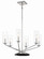 Highland Crossing Six Light Chandelier in Coal W/Polished Nickel Highlig (7|2495572)