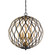 Gilded Glam Five Light Pendant in Sand Coal With Painted And Pla (7|2405680)