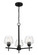 Camrin Three Light Chandelier in Coal (7|217366A)