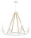 LANTON Eight Light Chandelier in Sand White (7|2128655)
