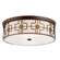 LED Flush Mount in Dark Brushed Bronze W/Aged Bra (7|1846104L)