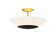Bax Three Light Flush Mount in Sand Coal (7|1701781)