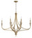 Covent Park Six Light Chandelier in Brushed Honey Gold (7|1097740)