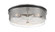 Coles Crossing Three Light Flush Mount in Coal With Brushed Nickel (7|1059691)