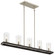 Cole'S Crossing Five Light Island Pendant in Coal With Brushed Nickel (7|1055691)