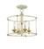 Westchester County Four Light Semi Flush Mount in Farm House White With Gilded G (7|1049701)