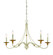 Westchester County Five Light Chandelier in Farm House White With Gilded G (7|1045701)
