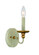Westchester County One Light Wall Sconce in Farmhouse White w/Gilded Gold Leaf (7|1041701)