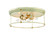 Westchester County Four Light Flush Mount in Farm House White With Gilded G (7|1040701)