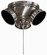 Minka Aire Three Light Fan Light Kit in Pewter (15|K35LPW)