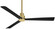 Simple 52'' Ceiling Fan in Soft Brass With Coal Blades (15|F787SBRCL)