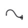 R Series Goose Neck in Satin Black (59|RGN15SB)