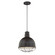 R Series One Light Pendant in Satin Black (59|RDBC12SB)