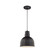 R Series One Light Pendant in Satin Black (59|RDBC10SB)