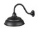 R Series LED Warehouse Shade in Satin Black (59|LEDRWHS17SB)